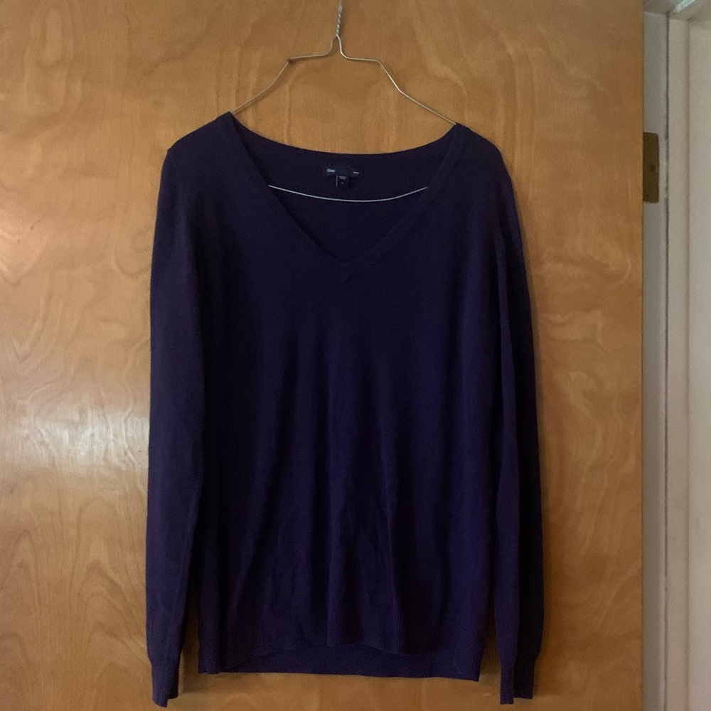 Purple Gap V neck Sweater